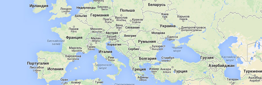 Карта Европы
