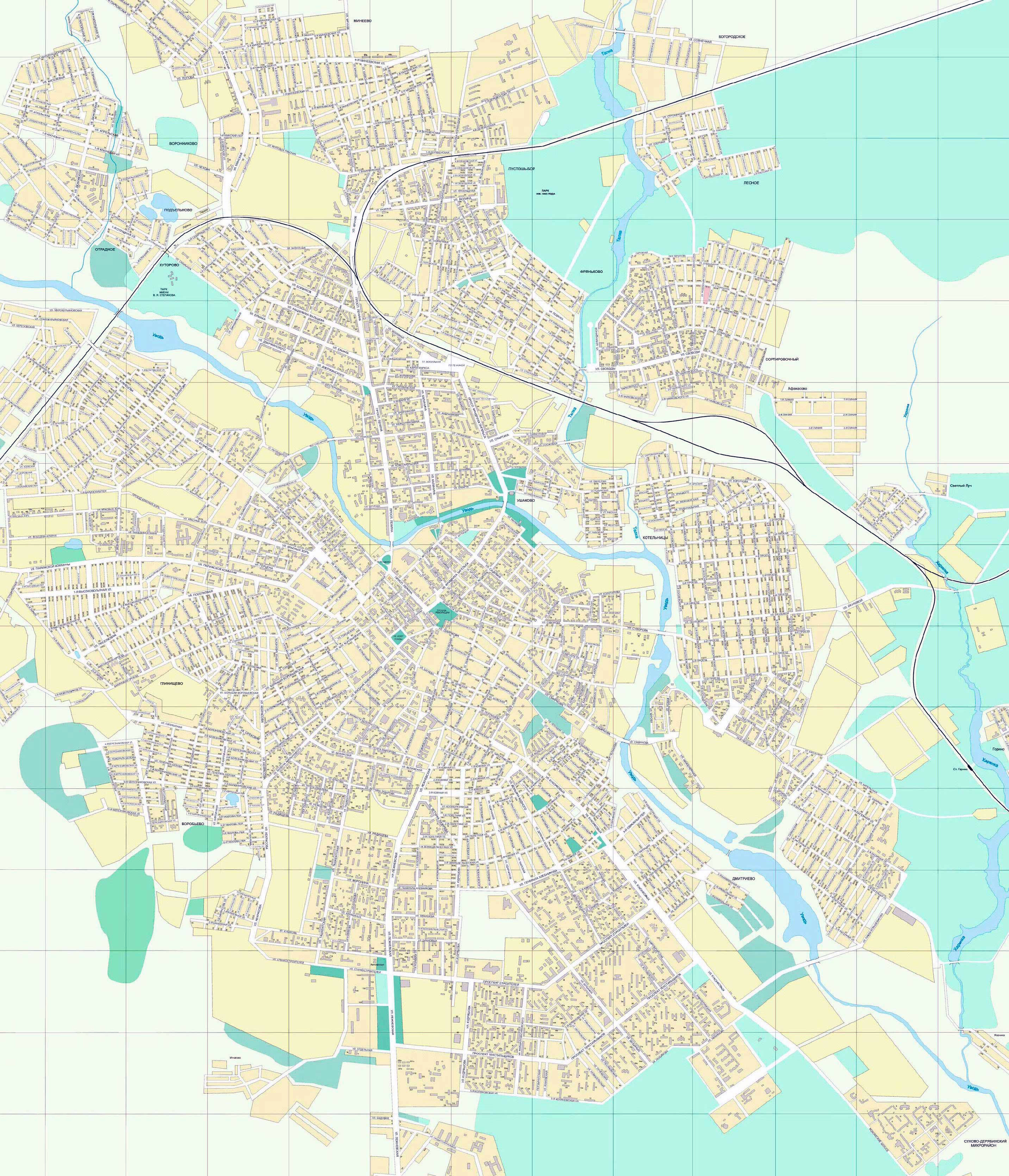 Карта города иваново с улицами и домами смотреть