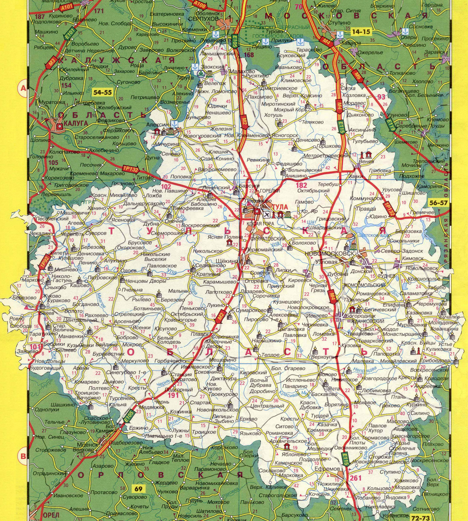 Карта белгородской области скачать pdf