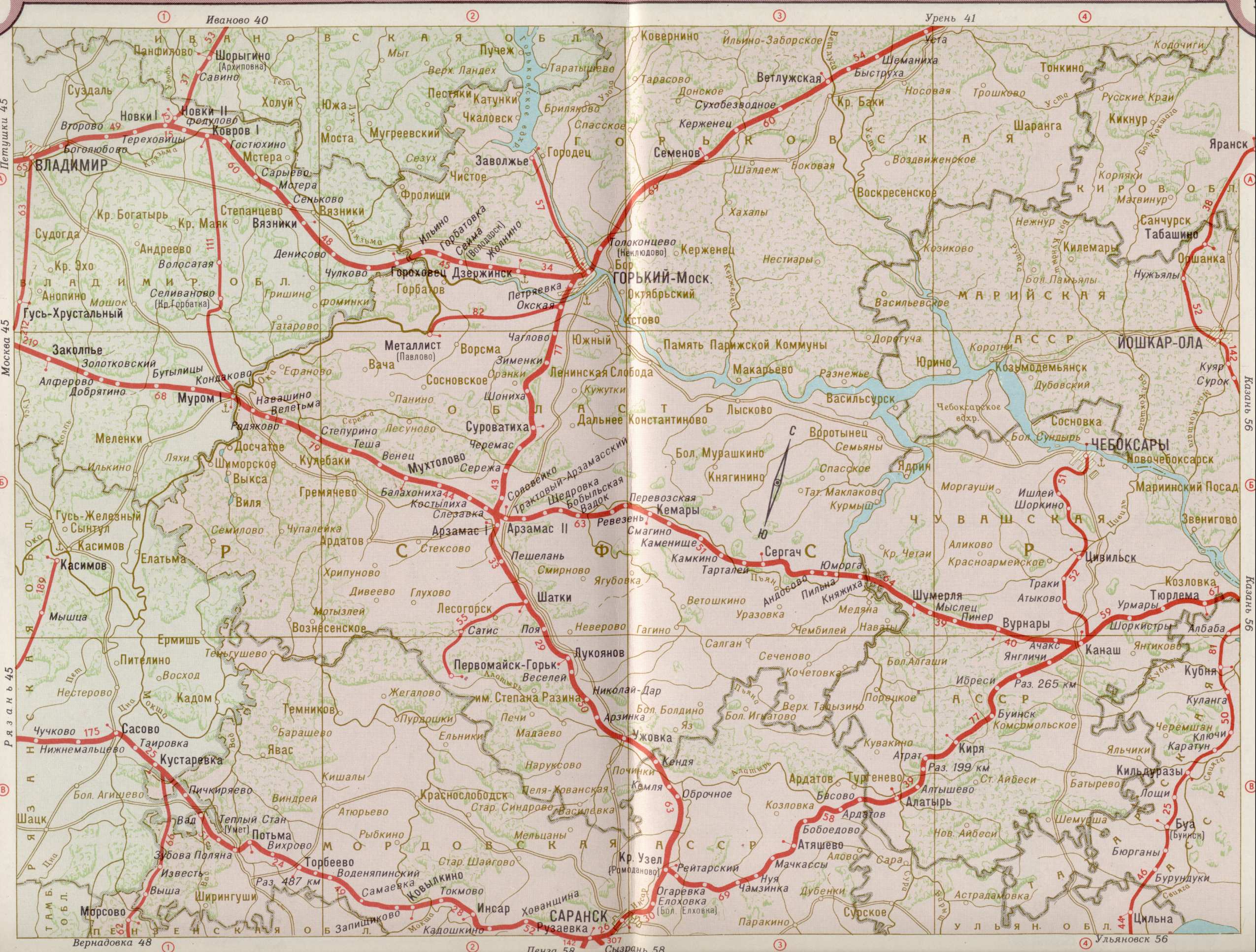 Карта Владимирской области — железные дороги. Карта жд Владимирской областиРоссии