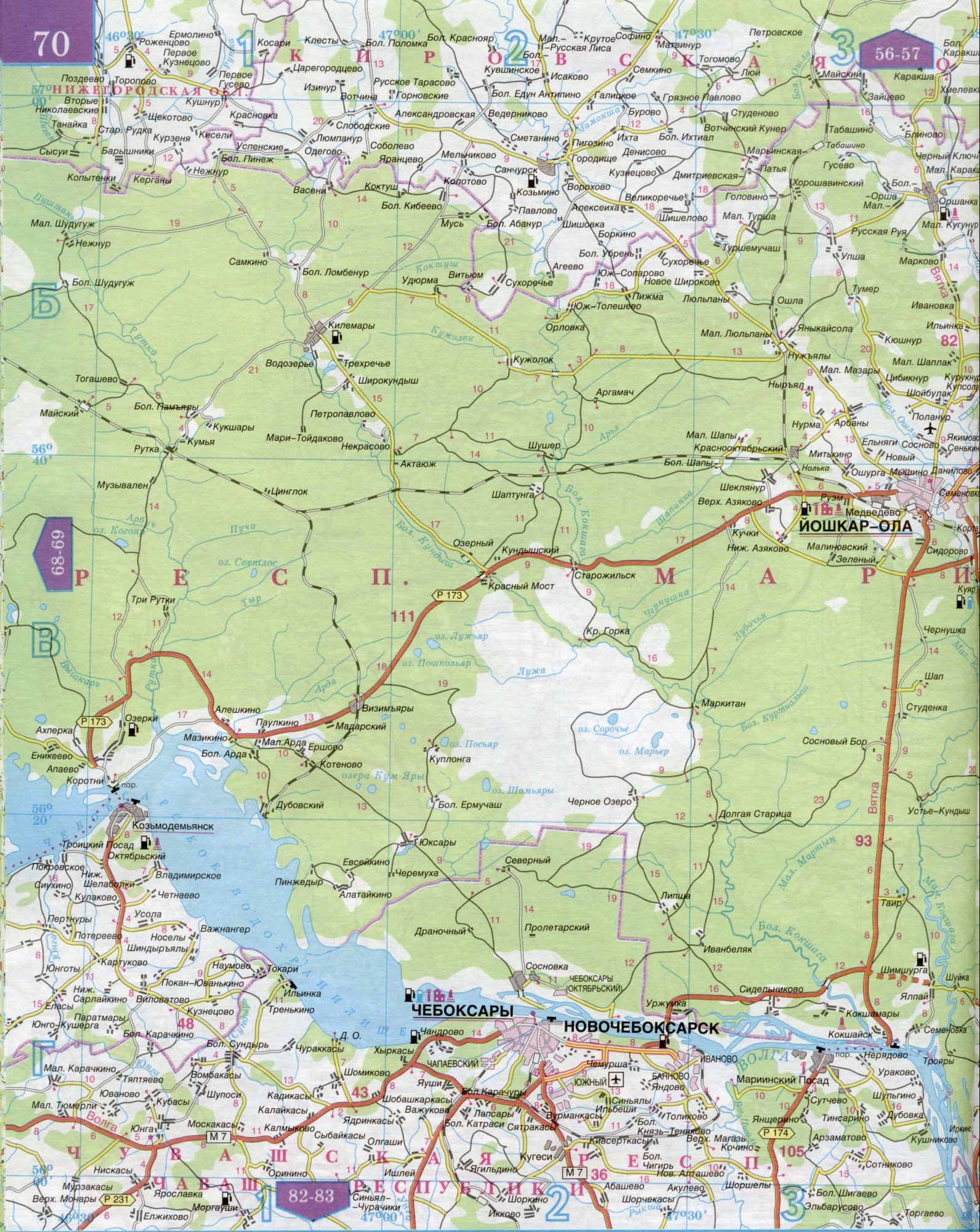 Карта России Удмуртия