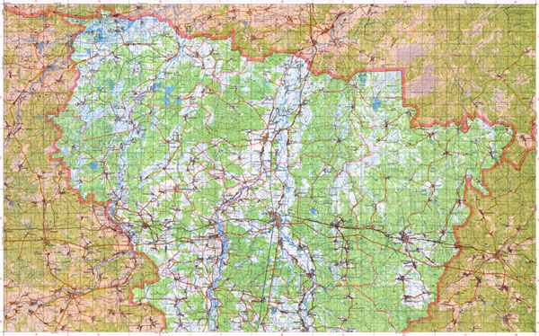 Ровенская область. Топографические карты Ровенской области. Все населенные пункты. Карты масштаба 1:200000. (Север)