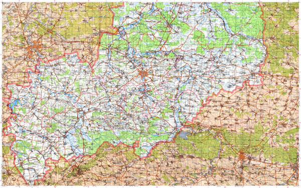 Ровенская область. Топографические карты Ровенской области. Все населенные пункты. Карты масштаба 1:200000. (Юг)